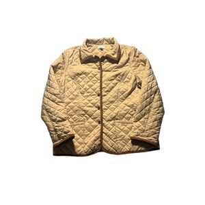 Joan Rivers Tan Quilted Jacket
